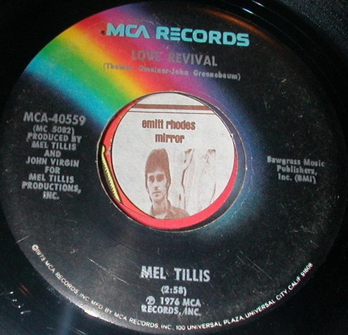 Mel Tillis - Love Revival / Gator Bar (7")