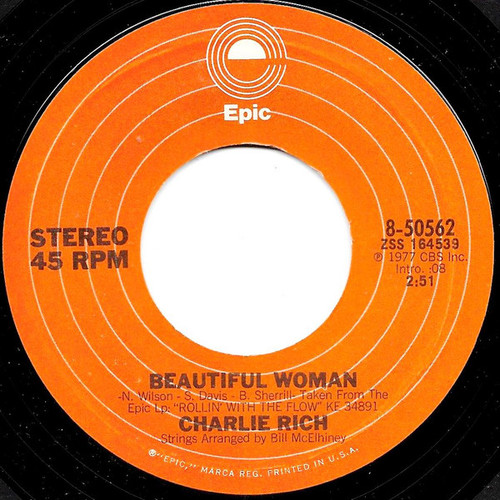 Charlie Rich - Beautiful Woman (7", Styrene, Pit)