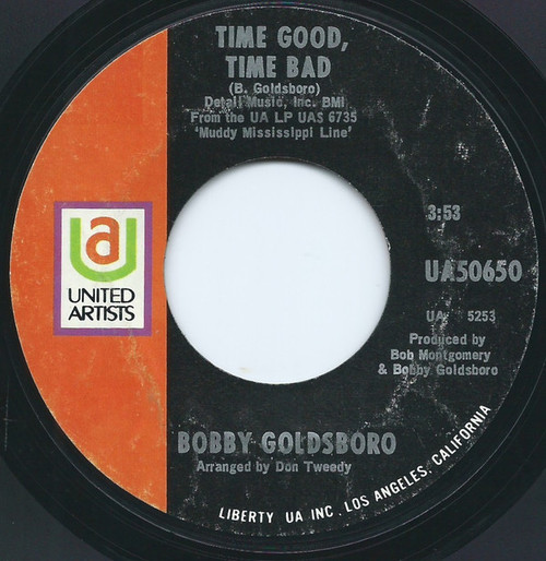 Bobby Goldsboro - Time Good, Time Bad / Can You Feel It (7")