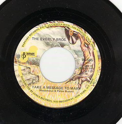 The Everly Brothers* - Take A Message To Mary / Poor Jenny (7", Single, RE)