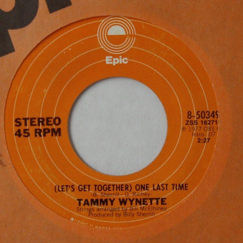 Tammy Wynette - (Let's Get Together) One Last Time (7", Single)