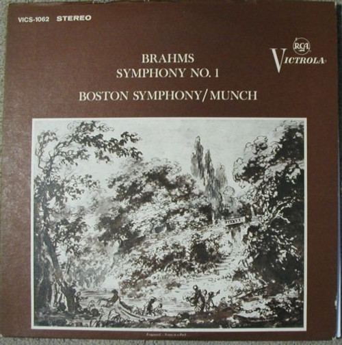 Brahms*, Boston Symphony Orchestra / Charles Munch - Symphony No. 1 In C Minor, Op. 68 (LP, Album, RE, Ind)