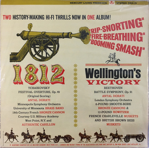Tchaikovsky*, Beethoven* - Antal Dorati ,Conducting The Minneapolis Symphony Orchestra* And The London Symphony Orchestra - 1812 Festival Overture, Op. 49 / Wellington's Victory Battle Symphony, Op. 91 (LP, Album, Ric)