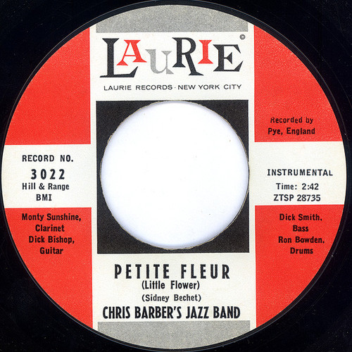 Chris Barber's Jazz Band - Petite Fleur / Wild Cat Blues (7", Single, Styrene, Bri)