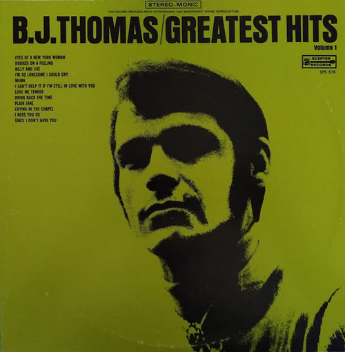 B.J. Thomas - Greatest Hits Volume 1 (LP, Comp)