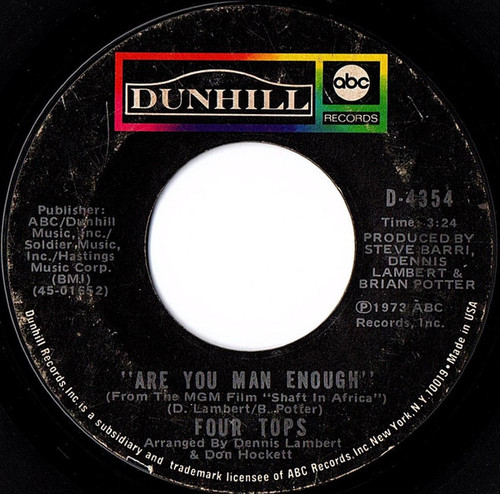 Four Tops - Are You Man Enough (7", Single, Styrene, Ter)