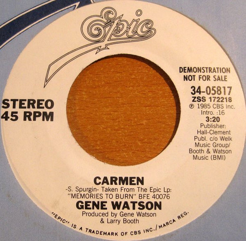 Gene Watson - Carmen (7", Single)
