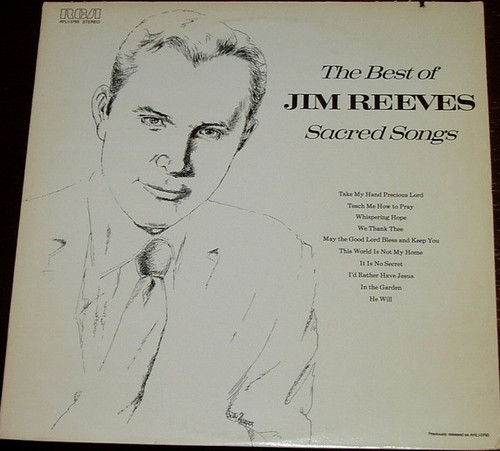 Jim Reeves - The Best Of Jim Reeves Sacred Songs (LP, Comp, RE, Hol)