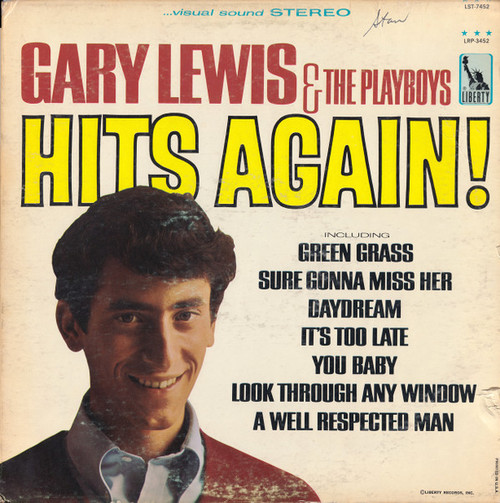 Gary Lewis & The Playboys - Hits Again! - Liberty, Liberty - LST-7452, LST 7452 - LP, Album, Pit 722019542