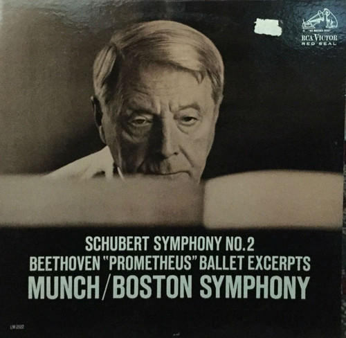 Schubert* / Beethoven* - Munch*, Boston Symphony* - Schubert Symphony No. 2 / Beethoven "Prometheus" Ballet Excerpts (LP, Album, Mono)