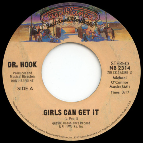 Dr. Hook - Girls Can Get It (7", Single, RE, Styrene, 19 )