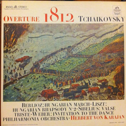 Herbert von Karajan, Philharmonia Orchestra - Overture 1812 (LP, Comp, RE)
