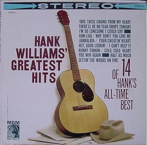 Hank Williams - Hank Williams' Greatest Hits (LP, Comp, RE)