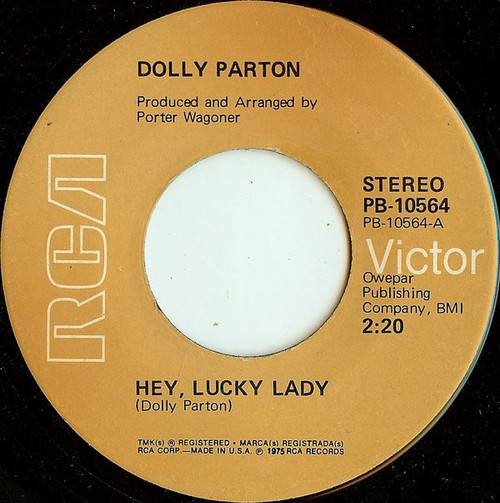Dolly Parton - Hey, Lucky Lady (7", Single)