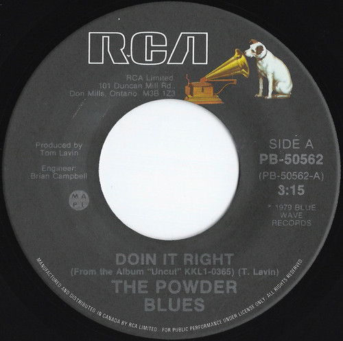 The Powder Blues* - Doin It Right (7", Single)