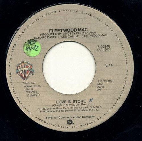 Fleetwood Mac - Love In Store / Can't Go Back (7", Single)