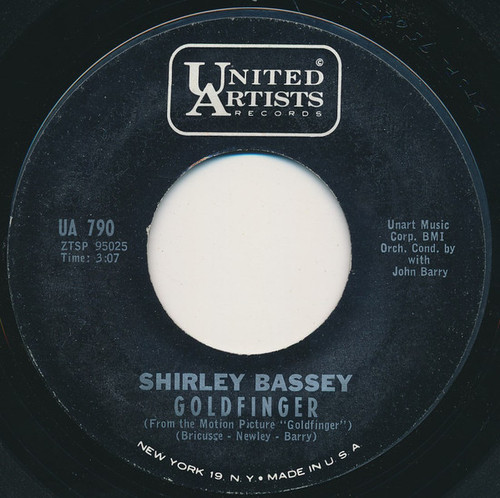 Shirley Bassey - Goldfinger (7", Single, Styrene)