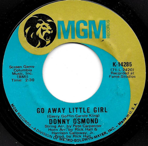 Donny Osmond - Go Away Little Girl (7", Single)