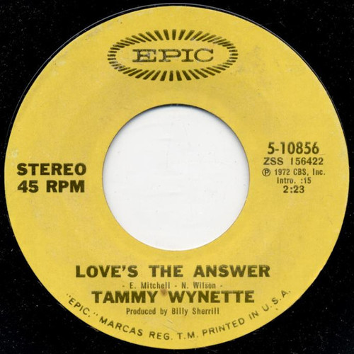 Tammy Wynette - Love's The Answer / Reach Out Your Hand (7")