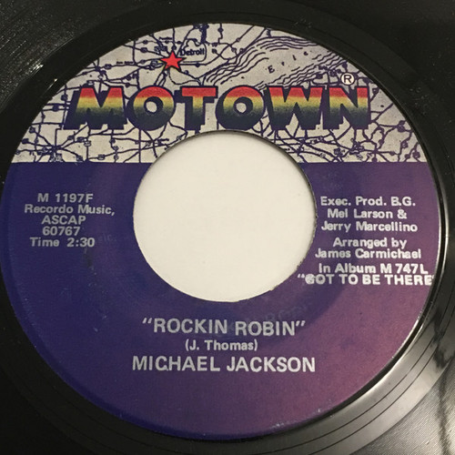 Michael Jackson - Rockin’ Robin (7", Single)