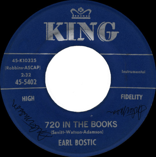 Earl Bostic - 720 In The Books / Just In Time (7")