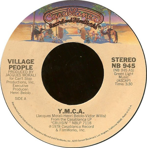 Village People - Y.M.C.A. - Casablanca - NB 945 - 7", Single, Styrene 750129880