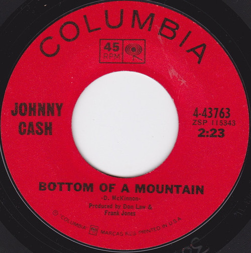 Johnny Cash - Bottom Of A Mountain / Boa Constrictor (7", Single)