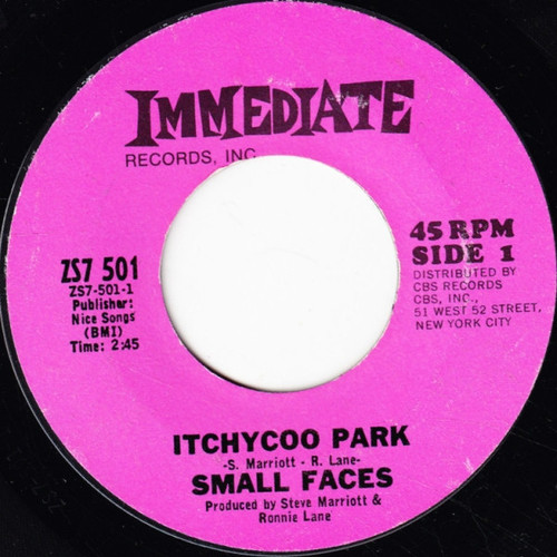 Small Faces - Itchycoo Park (7", Single)