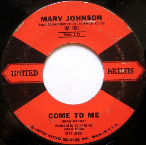 Marv Johnson - Come To Me / Whisper (7", Single)