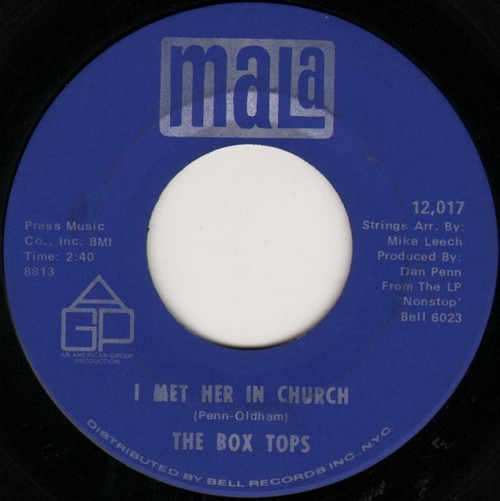 The Box Tops* - I Met Her In Church (7", Single, ARP)
