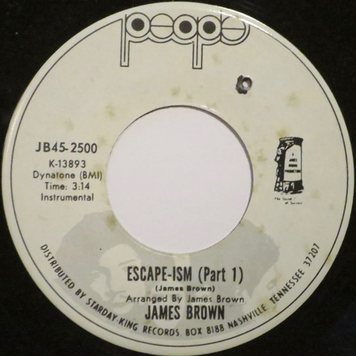 James Brown - Escape-ism (7", Single, Ind)