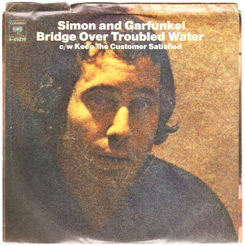 Simon & Garfunkel - Bridge Over Troubled Water / Keep The Customer Satisfied (7", Single, Ter)