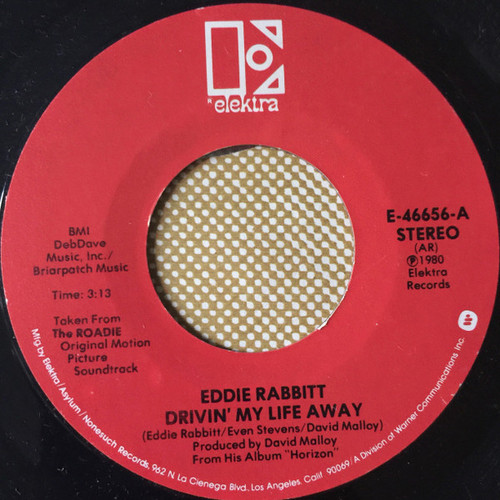 Eddie Rabbitt - Drivin' My Life Away (7", Single, M/Print, All)