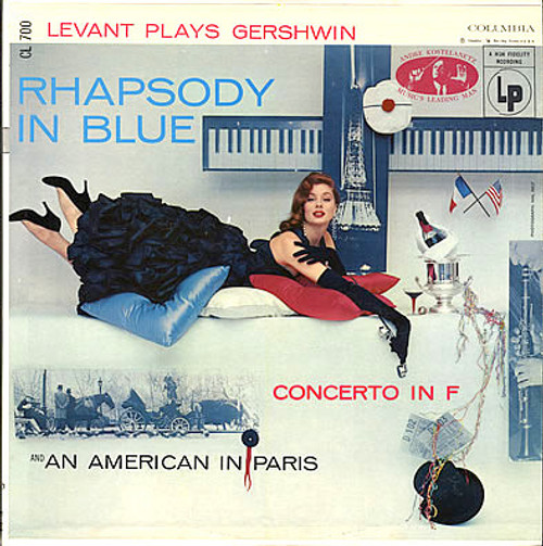 Gershwin* / Levant*, Andre Kostelanetz* - Levant Plays Gershwin (LP, Album, Mono, RE)