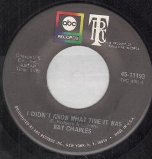 Ray Charles - I'll Be Your Servant / I Didn't Know What Time It Was (7")