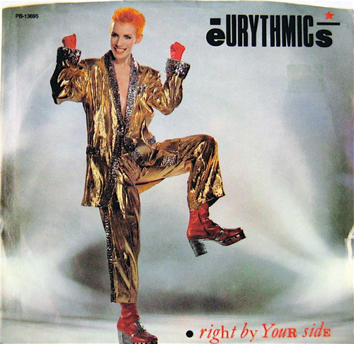 Eurythmics - Right By Your Side (7", Styrene)