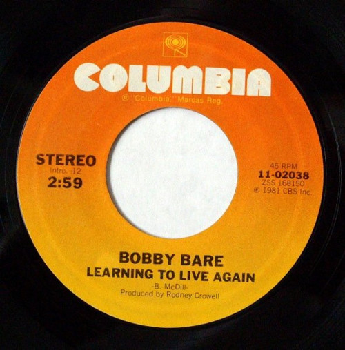 Bobby Bare - Learning To Live Again (7", Single, Styrene, Ter)