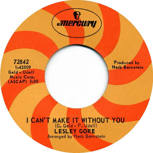 Lesley Gore - I Can't Make It Without You (7", Single)