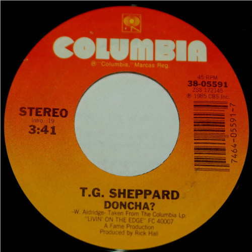 T.G. Sheppard - Doncha? / Hunger For You (7", Single, Styrene, Car)