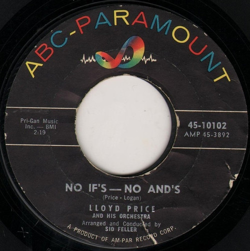 Lloyd Price And His Orchestra - No If's - No And's / For Love (7", Styrene)