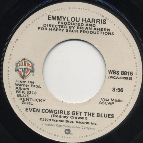 Emmylou Harris - Even Cowgirls Get The Blues / Save The Last Dance For Me (7", Jac)