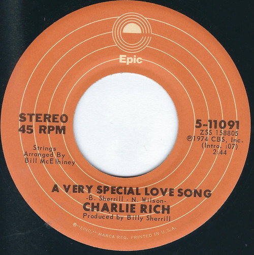 Charlie Rich - A Very Special Love Song (7", Single, San)