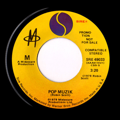 M (2) - Pop Muzik (7", Single, Promo)
