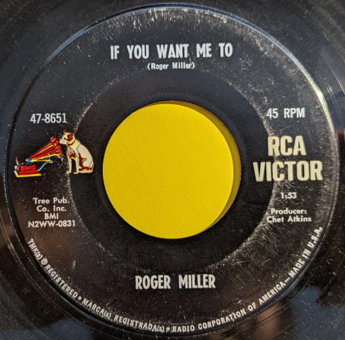 Roger Miller - If You Want Me To (7", Single)
