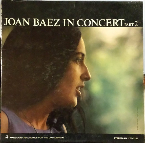 Joan Baez - In Concert Part 2 (LP, Album, RE, Bla)