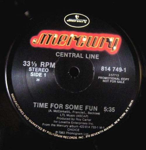 Central Line - Time For Some Fun (12", Promo)