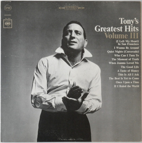 Tony Bennett - Tony's Greatest Hits Volume III (LP, Comp)