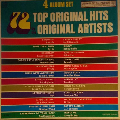 Various - 72 Original Hits (4xLP, Comp + Box)