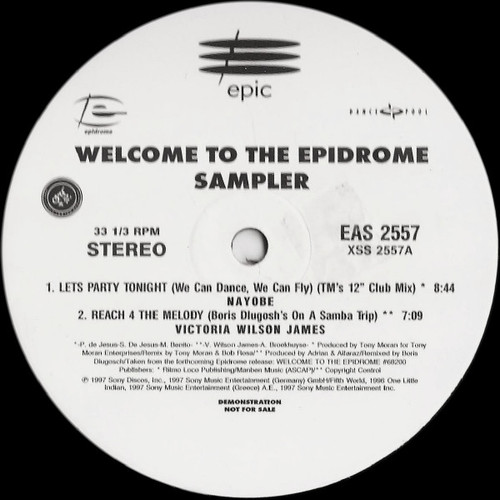 Various - Welcome To The Epidrome Sampler (12", Promo, Smplr, #1)