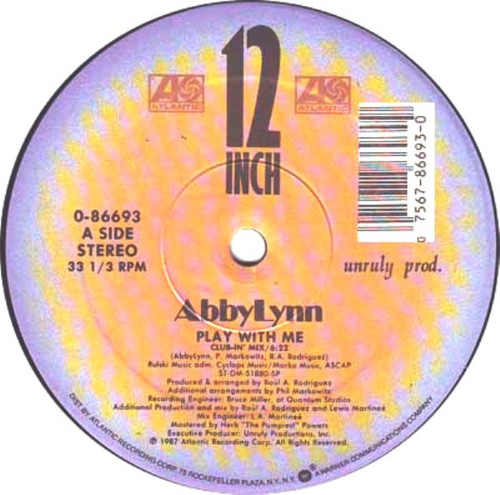 Abby Lynn - Play With Me - Atlantic - 0-86693 - 12", Single 777137560